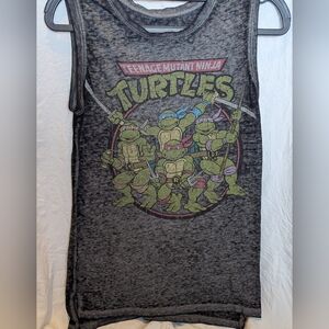 Vintage Teenage Mutant Ninja Turtles Burnout Muscle Shirt Sz Small